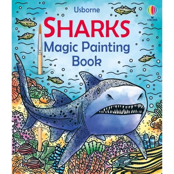 Sam Baer Sharks Magic Painting Book (Paperback) Magic Painting Books