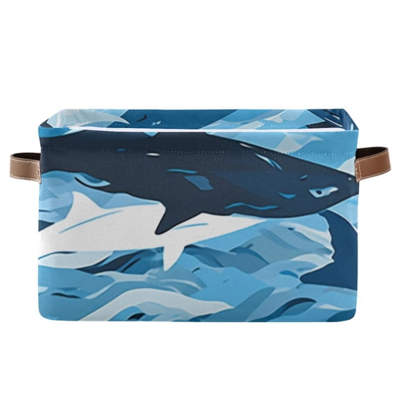 Sharks Sea Storage Bins Baskets With Handles Storage Box Clothes Organizer Organization Toys