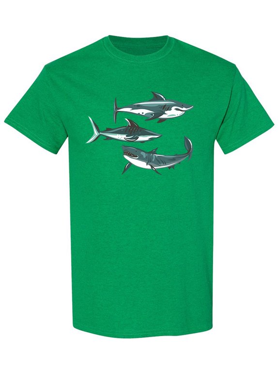 Sharks Set T-Shirt Men -Image by Shutterstock, Male Large