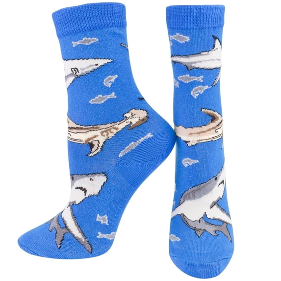 Sharks Swimming Juvy Socks - 4-8