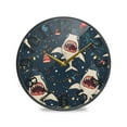 thumbnail image 1 of Sharks Wall Clock 10 Inch Silent Non Ticking Battery Operated Easy to Read for Kitchen Living Room, 1 of 8