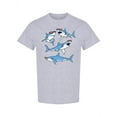 thumbnail image 1 of Sharks Wearing Sunglasses T-Shirt Men -Image by Shutterstock, Male Large, 1 of 2