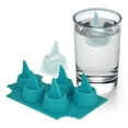 thumbnail image 1 of Shark Fin Silicone Ice Cube Mold – Makes 5 Floating Shark Fin Ice Cubes – Perfect for Cocktails, Juice, Chocolate & Party Drinks, 1 of 7