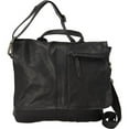 thumbnail image 1 of Sharo Black Leather Cross Body Bag, 1 of 5