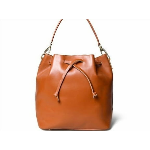 Sharo Classic Leather Classic Bucket Tote bag in Soft Luxurious Brown Leather