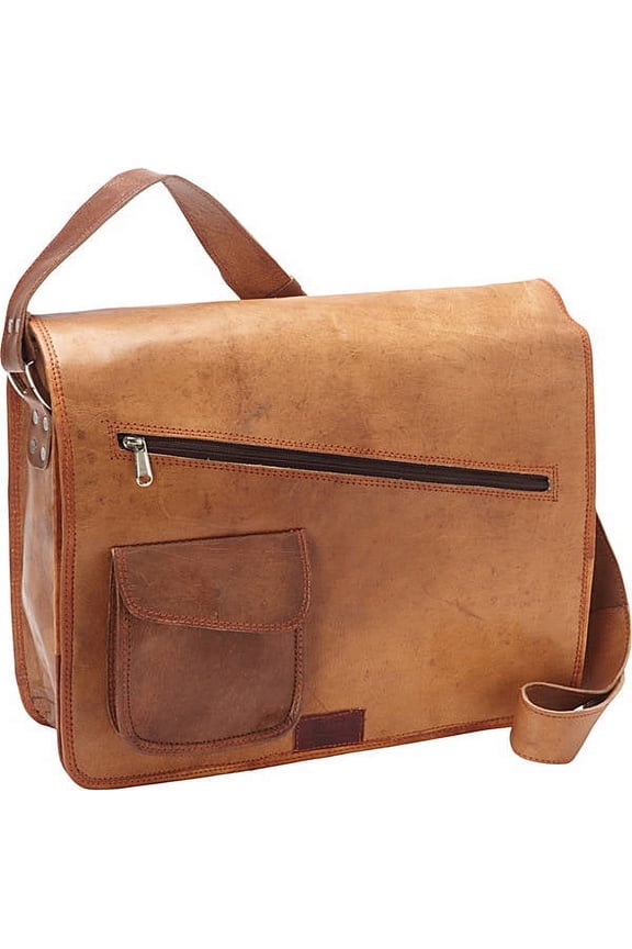 Classic Leather Computer Messenger Bag