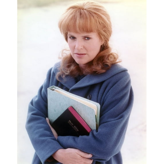 Sharon Gless Holding a Binder Photo Print (24 x 30)