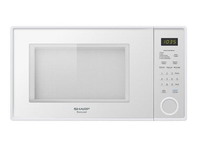 Sharp 1.1 Cu.ft., 1000w Touch Mid-size Countertop Microwave - Single - 1.10 Ft - 1 Kw - Smooth White (r-309yw)