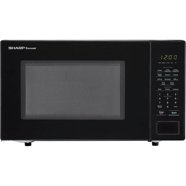 Sharp Carousel 1.4 Cu. Ft. 1100W Countertop Microwave Oven in Black ...