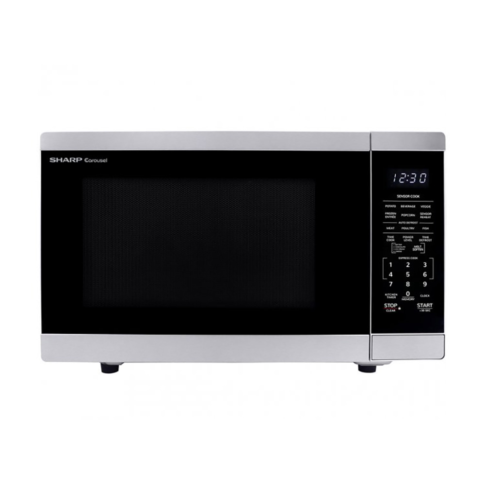 Sharp 1.4 Cu. Ft. Black Mirror Countertop Microwave Oven