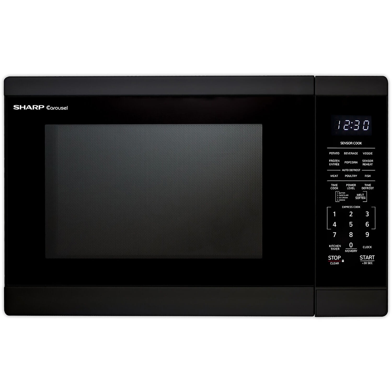 Black 1.4 Cu. Ft. Countertop Microwave Oven with Carousel Turntable