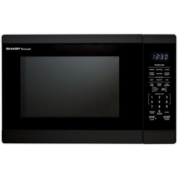 Sharp 1.4-Cu. Ft. Countertop Microwave Oven in Black