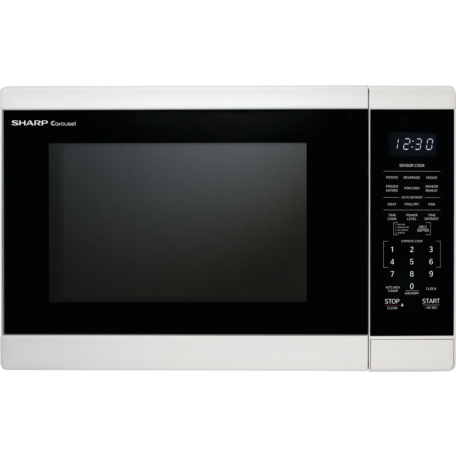 Sharp 1.4-Cu. Ft. 1100W Family-Size Microwave Oven with Sharp 1.4-Cu. Ft. 1100W Family-Size Microwave Oven with