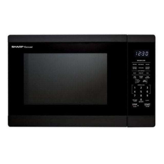 Sharp 1.4 Cu. ft. Black Countertop Microwave Oven