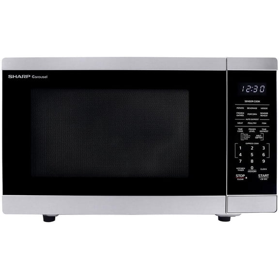 Sharp 1.4 cu ft Countertop Microwave Ovens in Stainless Steel