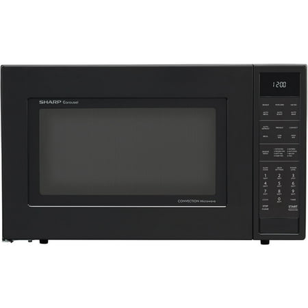Sharp - Carousel 1.5 Cu. Ft. Mid-Size Microwave - Black