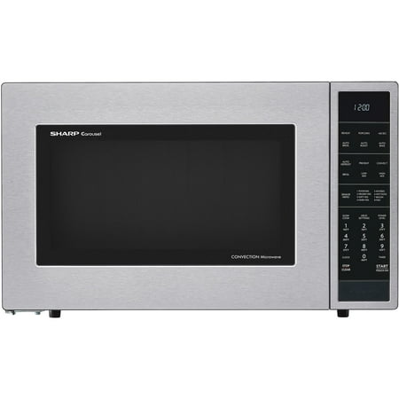 Sharp - Carousel 1.5 Cu. Ft. Mid-Size Microwave - Silver