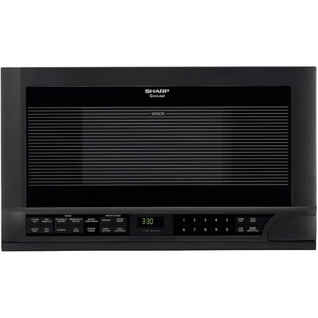 Sharp - 1.5 Cu. Ft. Over-the-Counter Microwave - Black