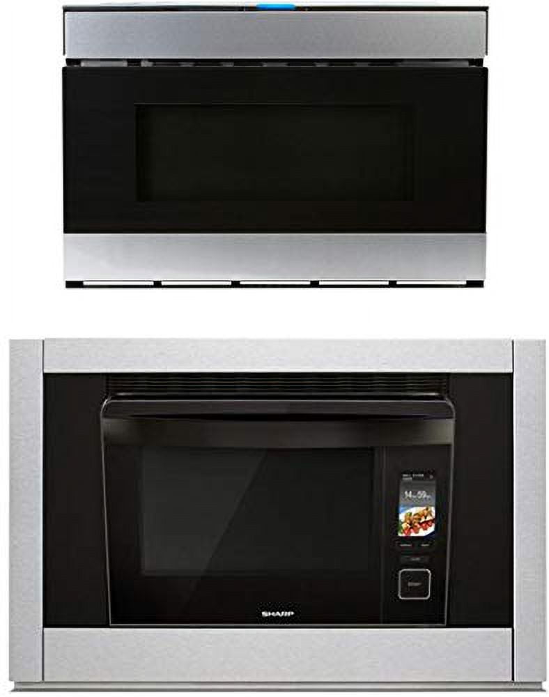 Sharp 2 Piece Kitchen Appliance Package with SSC3088AS 30" Single Wall