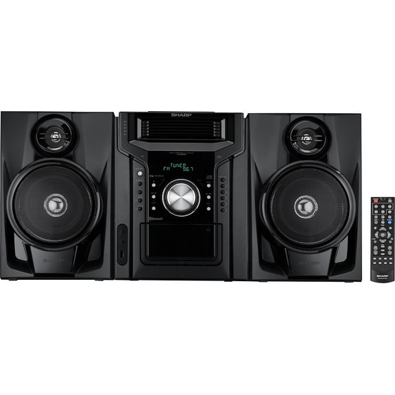 Sharp 250 Watt Bluetooth Hi-Fi Home Audio Stereo Sound System With 5 Disc Cd & Cassette Player
