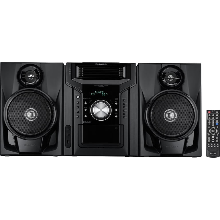 Sharp 250 Watt Bluetooth Hi-Fi Stereo, 5-Disc CD Player, Cassette