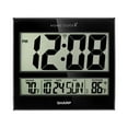 thumbnail image 1 of Sharp 3" Atomic LED Display Battery Powered Classic Wall Clock, Atomic, 1 of 3