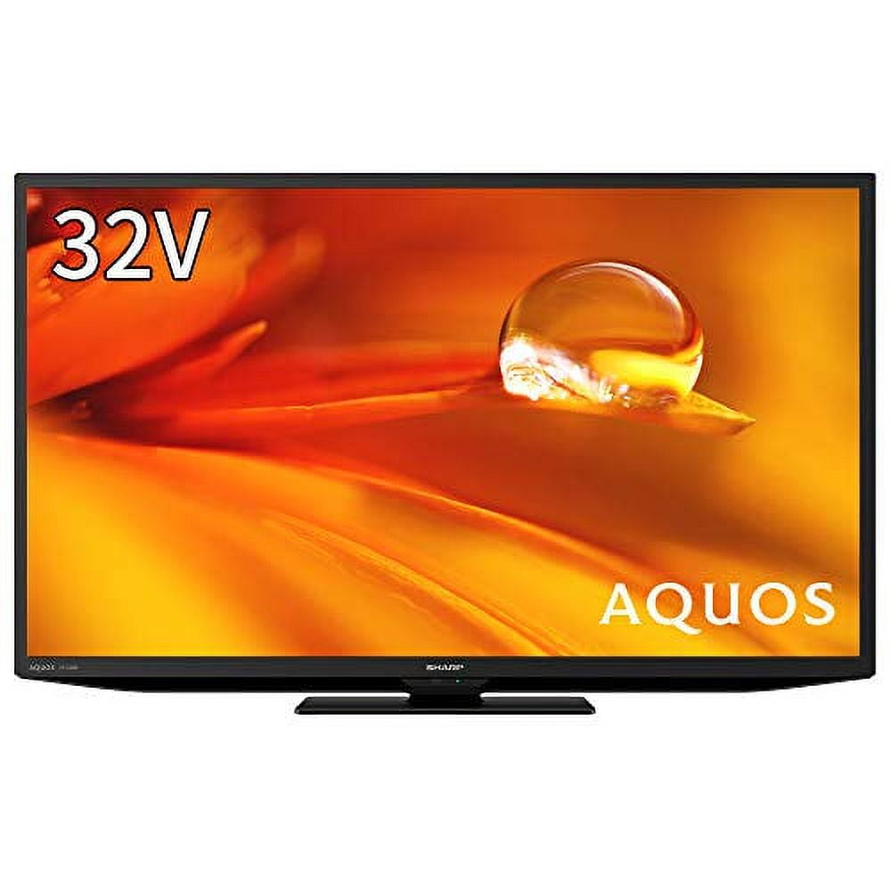 Sharp 32V LCD TV AQUOS 2T-C32DE-B High Definition External HDD Back Program  Recording Support 2021 Model Black// Usb