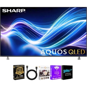 Sharp 75" AQUOS QLED 4K Xumo Smart TV Bundle with HDMI & CPS Plan