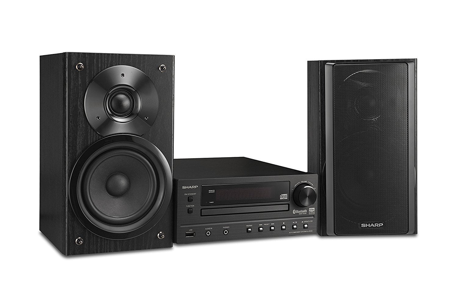 Sharp Bluetooth Hi-Fi Home Audio Sound Disc System With Player Single Cd Stereo