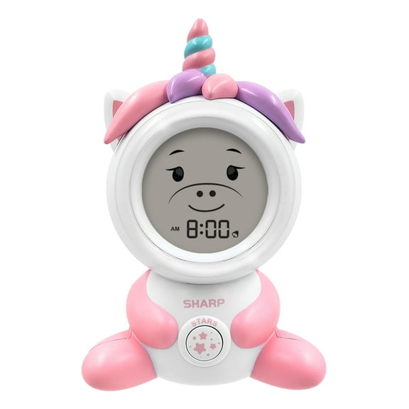 Sharp Brand Unicorn Time to Wake Sleep Trainer Clock with Ceiling Projection