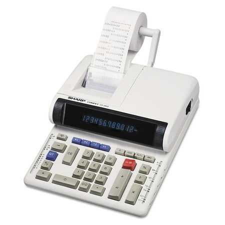 Sharp CS-2850A Two-Color Printing Calculator, Black/Red Print, 4.8 Lines/Sec
