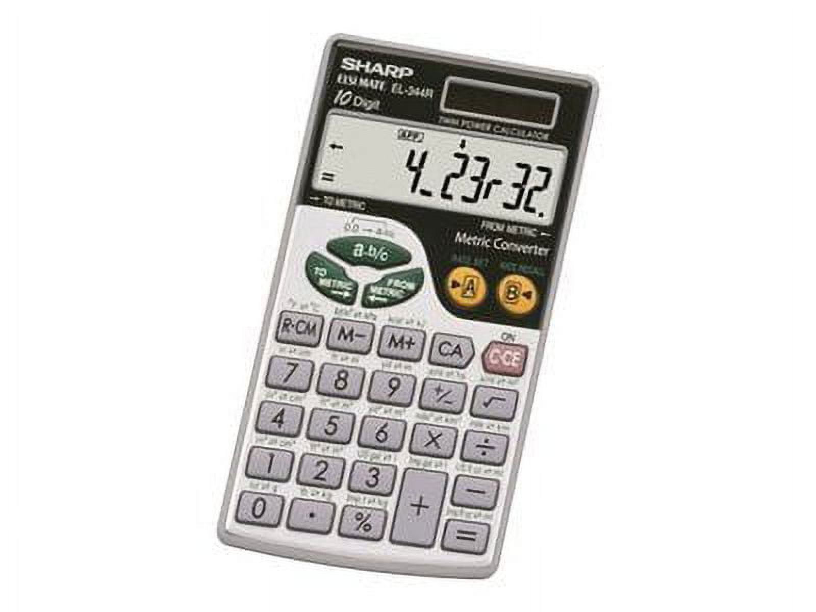 Sharp Calculators 10 Digit Handheld Calculation with Metric Conversion