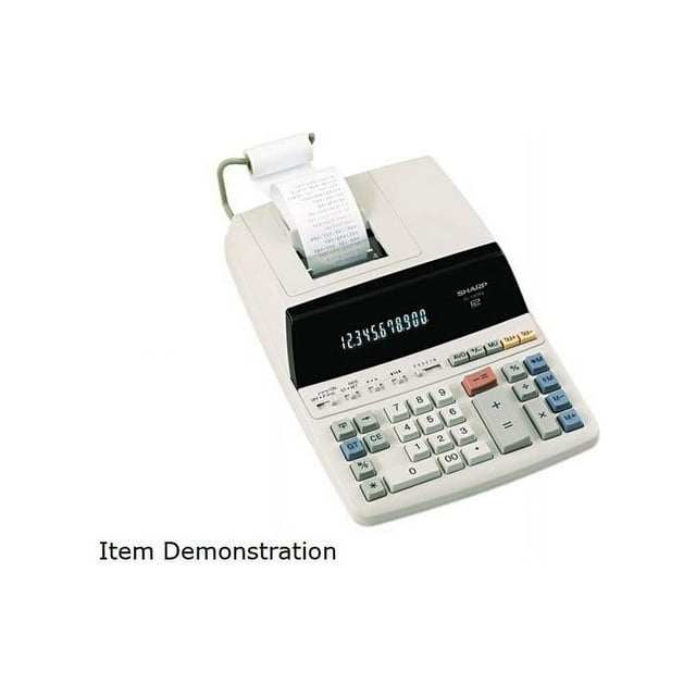 Sharp Calculators EL1197PIII TwoColor Printing Desktop Calculator Black/Red Print 4.5 Lines