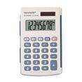 thumbnail image 1 of Sharp Calculators EL-243SB 8-Digit Pocket Calculator 3-Key Memory, Sign Change, Auto Power Off - 8 Digits - LCD - Battery/Solar Powered - 1 - LR1130 - 0.4" x 2.5" x 4.1" - Gray, Blue - 1 Each, 1 of 7