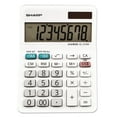 thumbnail image 1 of Sharp Calculators EL-310WB 8-Digit Mini-Desktop Calculator, White, 1 of 19