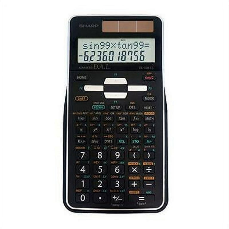 Sharp Calculators EL 506TSBBW Scientific Calculator 2 Ln Dsp