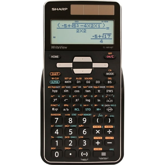 Sharp Calculators EL-W516TBSL Advanced Scientific Calculator with Protective Hard Case