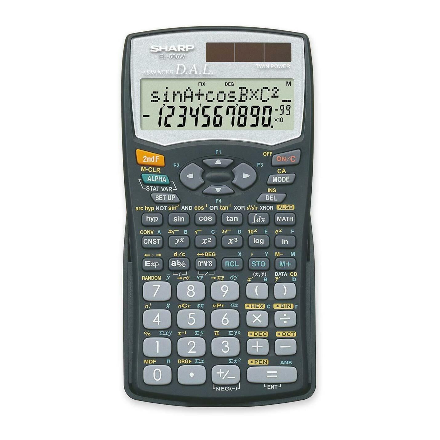 Sharp Calculators EL506WBBK Scientific Calculator Walmart