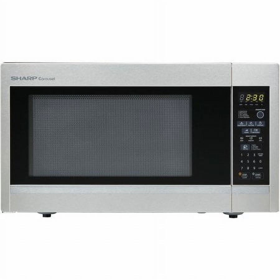 Sharp Carousel 1.8 Cu. Ft. 1100W Countertop Stainless Steel Microwave Oven