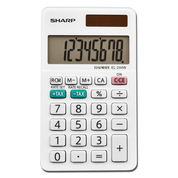 Sharp EL-244WB 8 Digit Professional Pocket Calculator