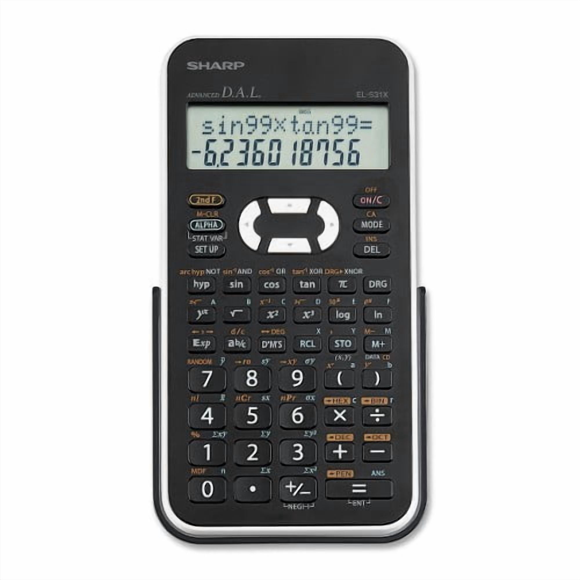 Sharp EL-531XBWH Scientific Calculator with 2 Line Display - Large