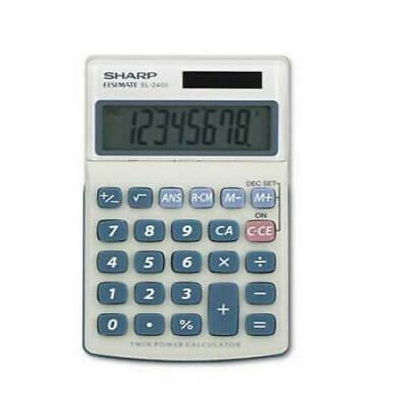 Sharp EL240SB Handheld Business Calculator, 8-Digit LCD (EL240SAB)