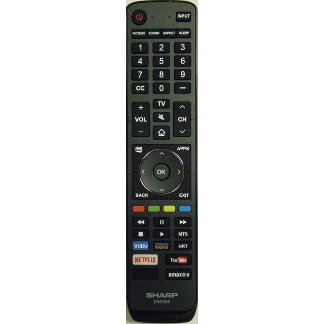 Sharp EN3139S OEM Original Smart TV Remote Control - Walmart Business ...