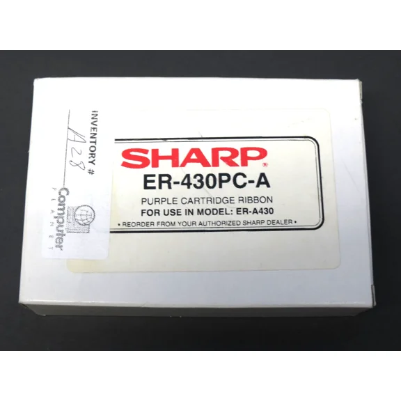 Sharp Er-430Pc-A Purple Cartridge Ribbon For Use In Model Er-A430 Cash Register