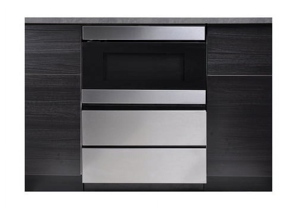 Sharp Gray 24 in. Under the Counter Microwave 1.2 cu. ft Drawer Oven