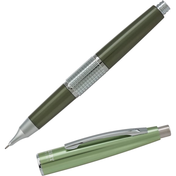 Sharp Kerry Mechanical Pencil, 0.5mm, Metallic Olive Barrel, 1 pack (P1035K), Green