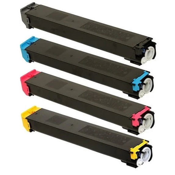 Sharp MX-2610N, MX-2615N High Yield Toner Set (4-Color) eToner Brand MX 2610 N, MX 2615 N, Black, Cyan, Yellow, Magenta