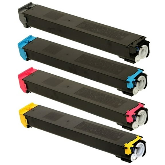 Sharp MX-3115N, MX-3140N High Yield Toner Set (4-Color) eToner Brand MX 3115 N, MX 3140 N, Black, Cyan, Yellow, Magenta