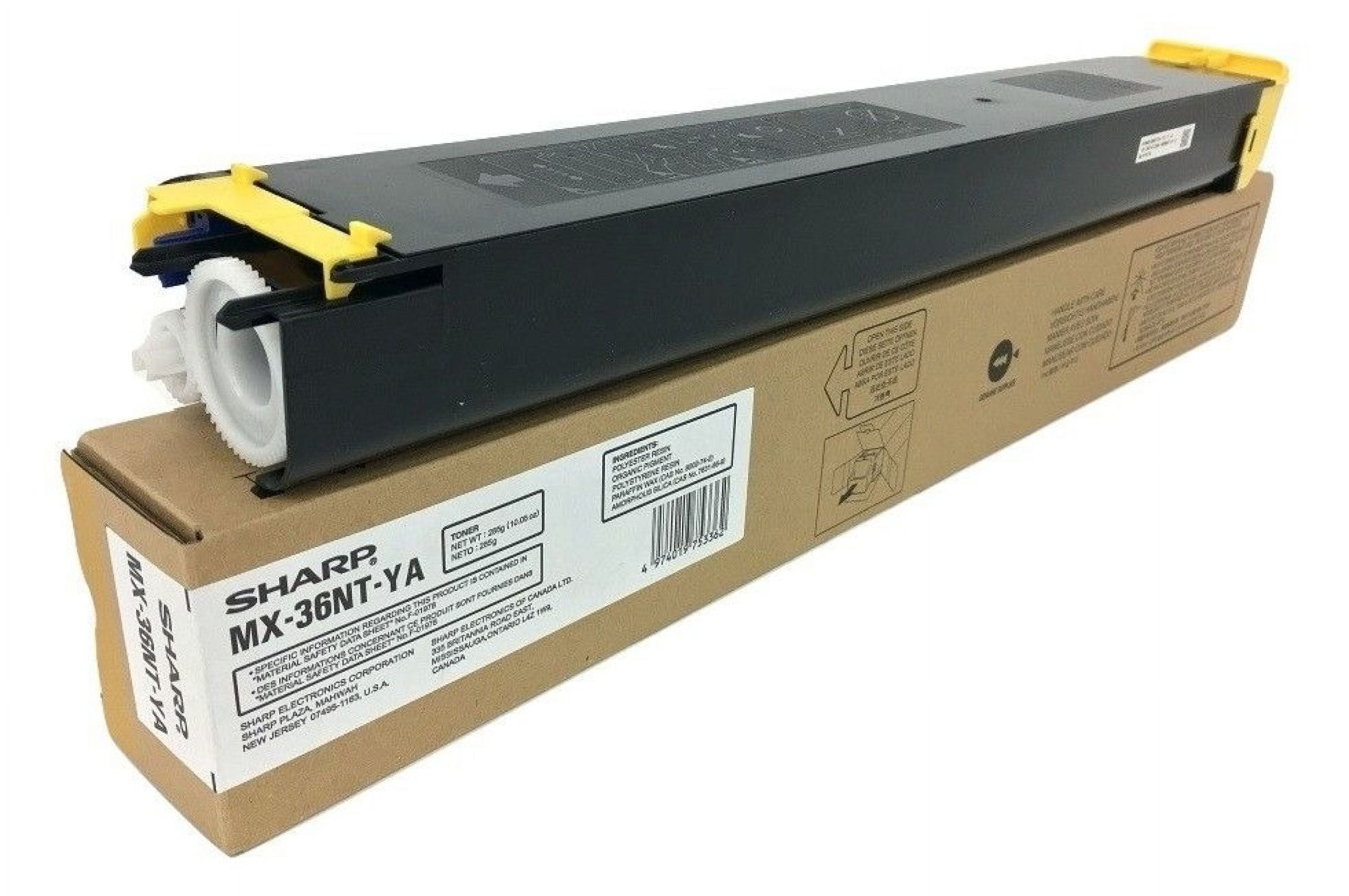 Sharp MX36NTYA MX2610N 2615 2640 3110 3115 3140 3610 3640 Toner Cartridge OEM (Yellow
