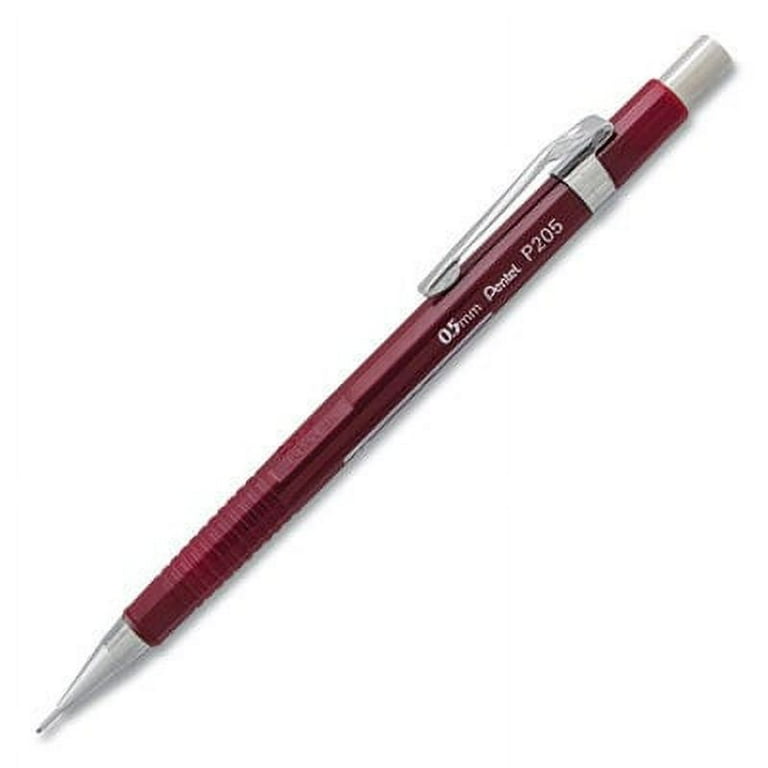 Sharp Mechanical Pencil, 0.5 mm, HB (#2), Black Lead, Burgundy Barrel Sharp Mechanical Pencil, 0.5 mm, HB (#2), Black Lead, Burgundy Barrel